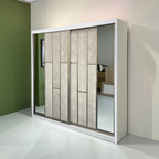 Diamond Anti-Jump Sliding Door Wardrobe
