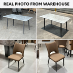 Estelle 6s Sintered Stone Dining Set | TJ04 + 161 DT