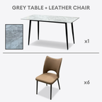 Estelle 6s Sintered Stone Dining Set | TJ04 + 161 DT