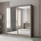 Brandon 8/6/5x8ft Wardrobe - Full Mirror Door | B 140-33