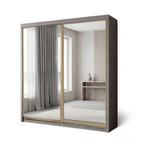 Brandon 8/6/5x8ft Wardrobe - Full Mirror Door | B 140-33