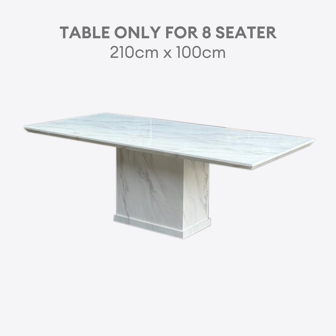 Nouveau Marble Dining Table - 6/8s | 156-50 /60
