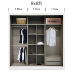 Diamond Anti-Jump Sliding Door Wardrobe