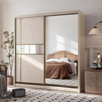 Ford 5/6/8 x 8ft Wardrobe - Mid + Half Mirror Door | B 22-63
