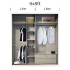 Diamond Anti-Jump Sliding Door Wardrobe