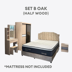 Xavier Oak Bedroom Set of 5 - 4x6ft | 150-32