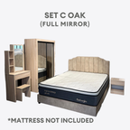 Xavier Oak Bedroom Set of 5 - 4x6ft | 150-32