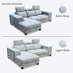 Herman 3 Seater L-Shape with extra Stools | 149-25