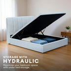 Nuvia King/Queen Hydraulic Storage Bedframe | 162-11