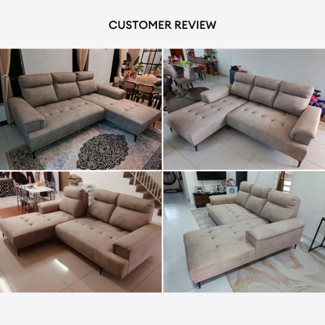 Cassian Pushback L-Shape Sofa | 151-10 / 151-20