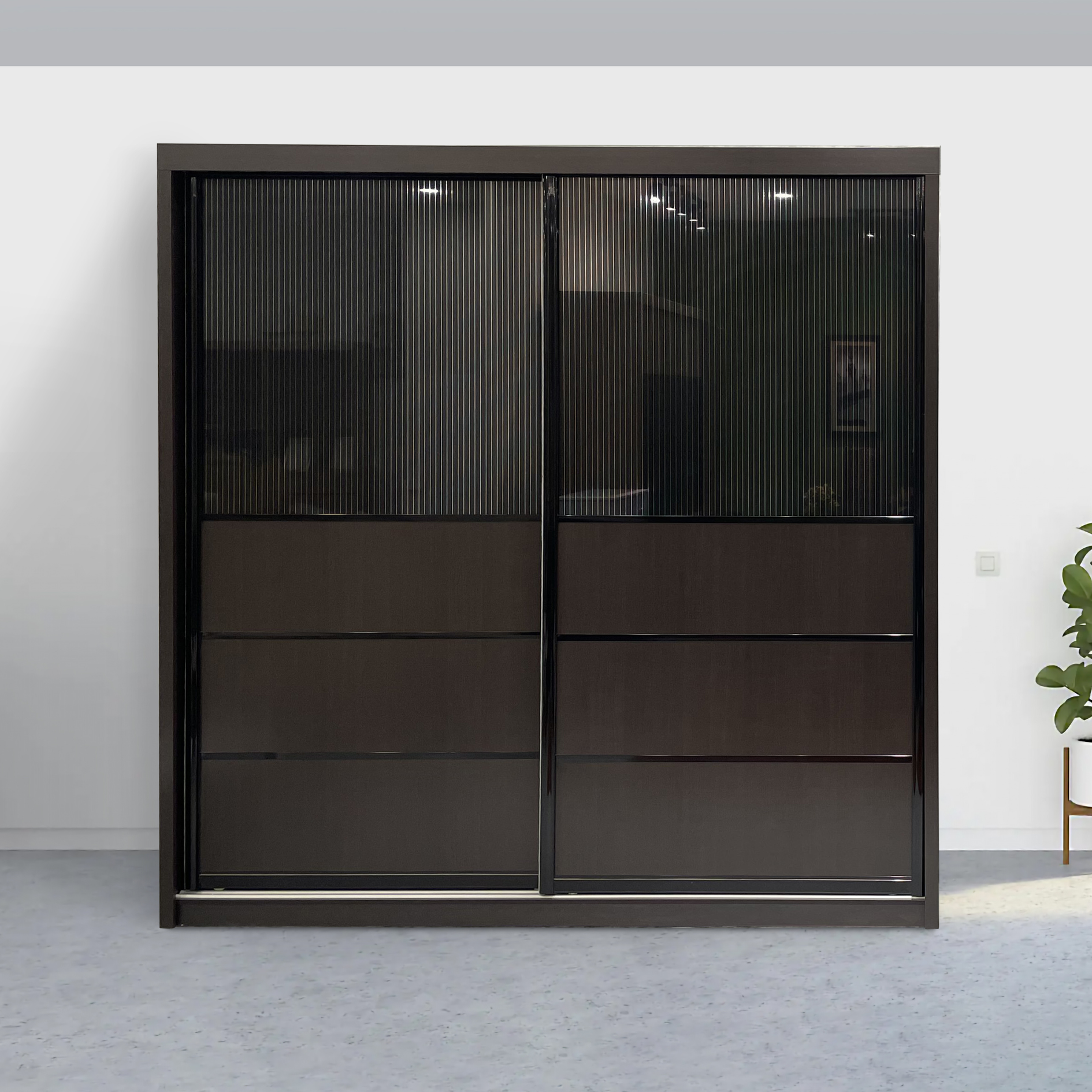 Malix Anti-Jump Sliding Door Wardrobe