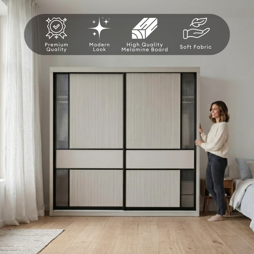 Delina 8/6/5x8ft Wardrobe | B22-92