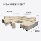 Sofi Arovale 6 Seater C-Shape Sofa | 108-36
