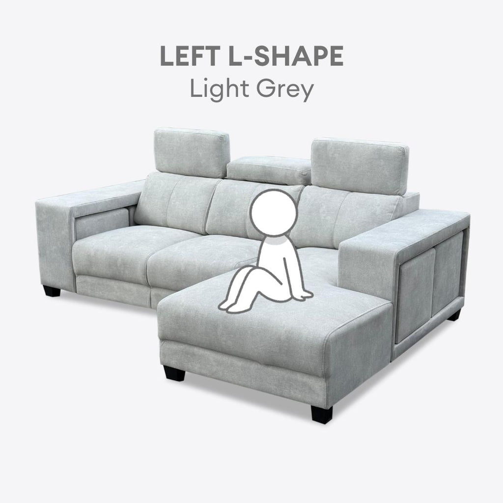 Herman 3 Seater L-Shape with extra Stools | 149-25