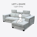 Herman 3 Seater L-Shape with extra Stools | 149-25