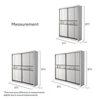 Conrad 8/6/5x8ft Wardrobe - Mid Mirror Door | B 140-16