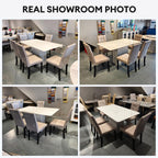 Belmond 6s Marble Table Dining Set | 96-16+149-03
