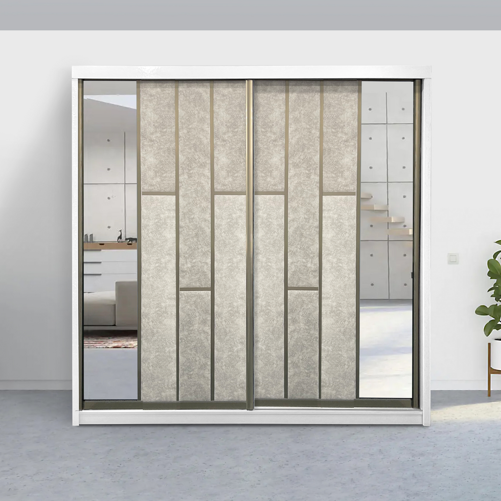 Diamond Anti-Jump Sliding Door Wardrobe