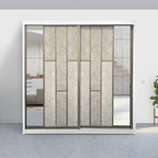 Diamond Anti-Jump Sliding Door Wardrobe