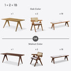 Crafts 4/6/8s Wooden Dining Set | 156-45