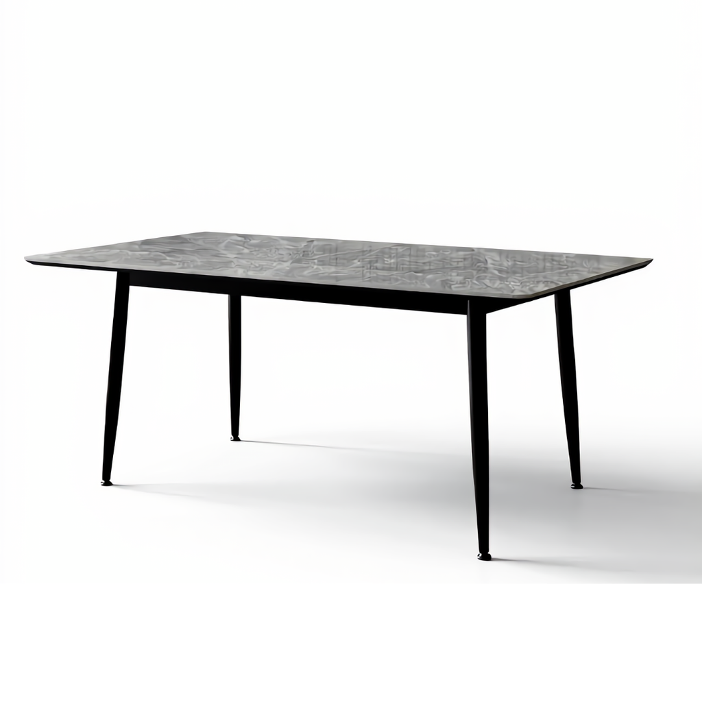 Elias 6s Sintered Stone Dining Table in Grey | 156-65