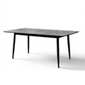 Elias 6s Sintered Stone Dining Table in Grey | 156-65