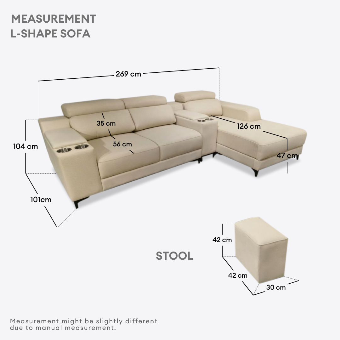 Fonley 3 Seater L-Shaped | 108-26