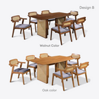 Sabriya 4/6s Rattan Dining Set | 156-79