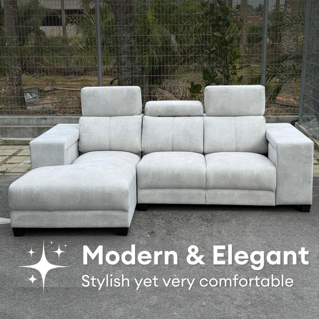 Herman 3 Seater L-Shape with extra Stools | 149-25