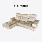 Cassian Pushback L-Shape Sofa | 151-10 / 151-20