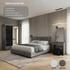 Zyphr White Bedroom Set of 3 - 4x6ft | 140-43 + 151-06