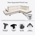 Harold 5 Seater Corner Sofa | 151-27 / 151-28