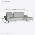 Sena Push Back L-Shape Sofa | 165-03