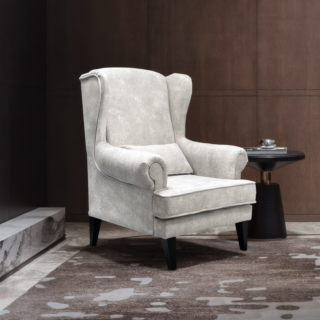 Elton Velvet Wing Chair | 108-23