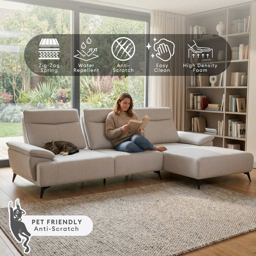 Sena Push Back L-Shape Sofa | 165-03