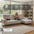 Sena Push Back L-Shape Sofa | 165-03