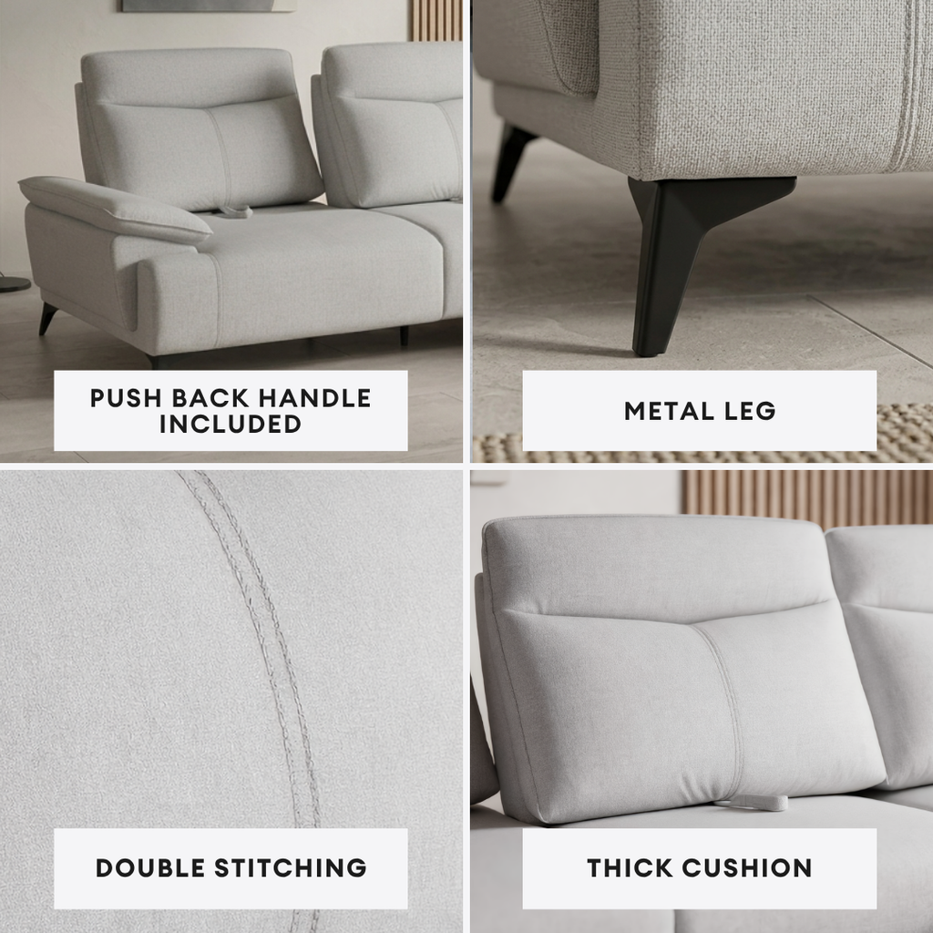Sena Push Back L-Shape Sofa | 165-03