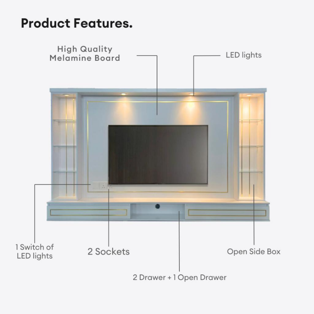 Nyla 8ft TV Cabinet | 150-11