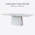 Norelle Marble Dining Table - 6/8s | 156-72