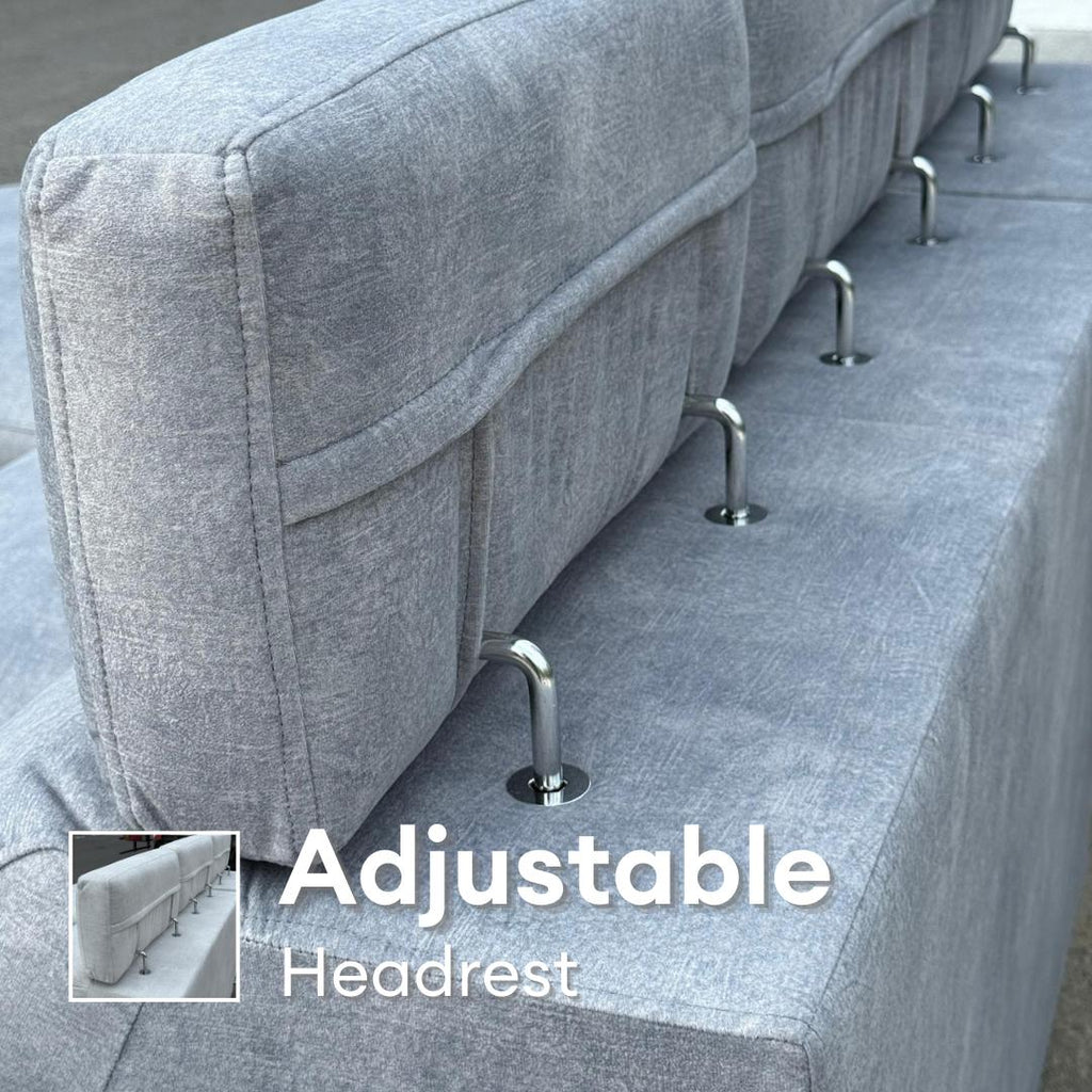 Herman 3 Seater L-Shape with extra Stools | 149-25