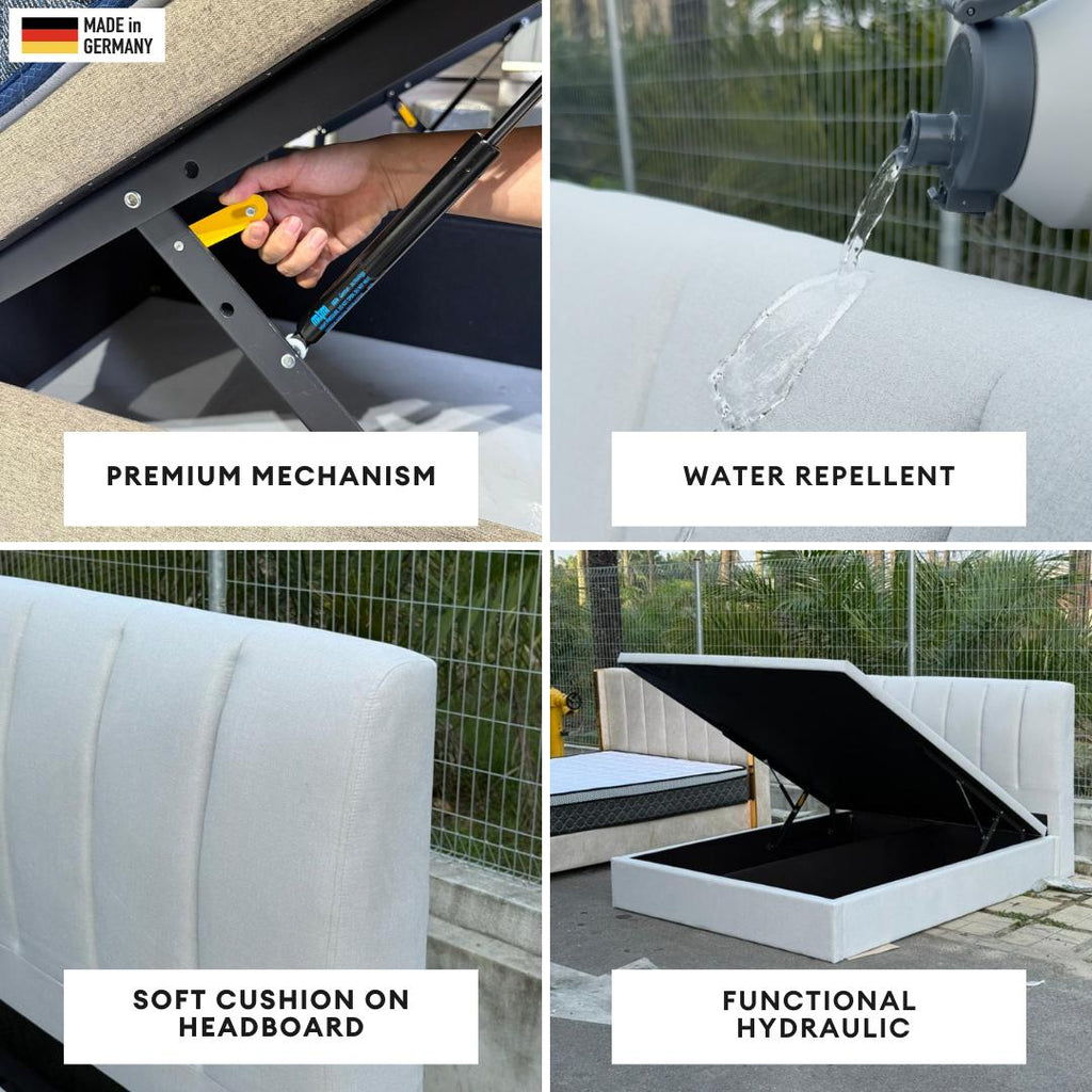 Nuvia King/Queen Hydraulic Storage Bedframe | 162-11