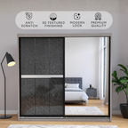 Marcus 5/6/8 x 8ft Wardrobe - Mid + Half Mirror Door | 140-47