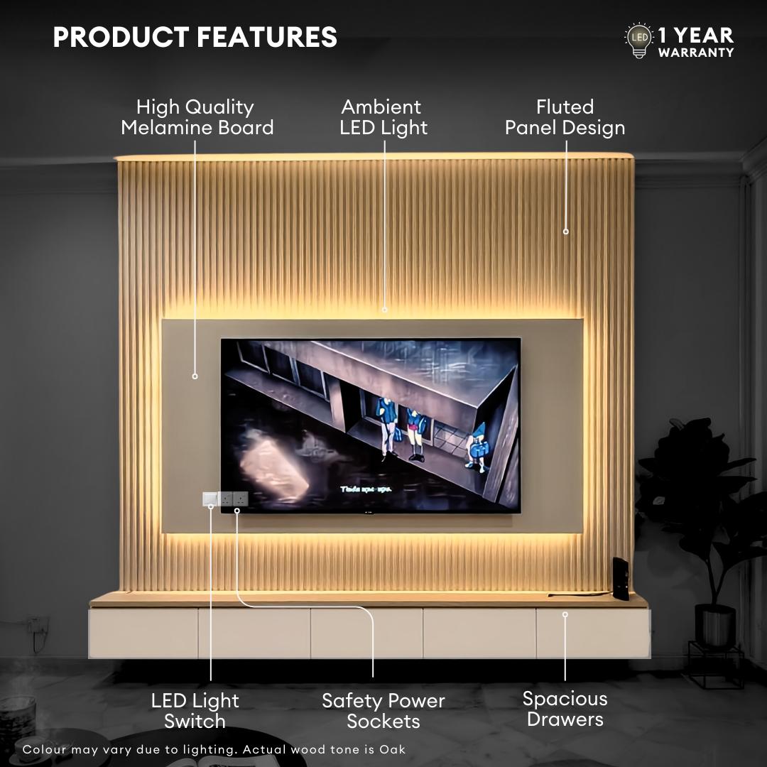 Novaria 8ft TV Cabinet | 150-35