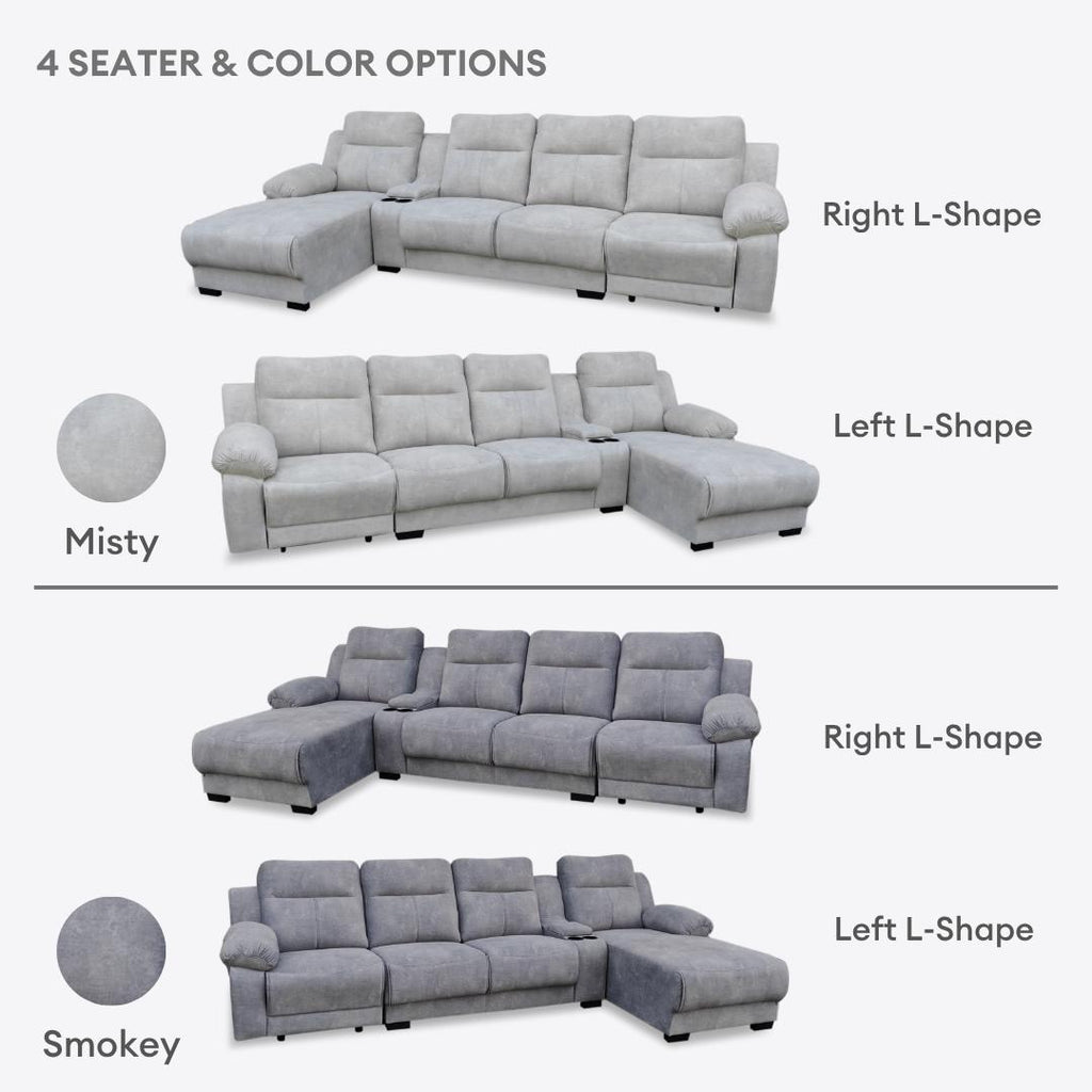 Haedy 3/4 Seaters L-Shape Sofa | 149-20 / 149-17