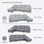 Haedy 3/4 Seaters L-Shape Sofa | 149-20 / 149-17