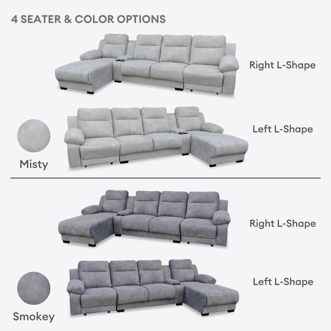 Haedy 3/4 Seaters L-Shape Sofa | 149-20 / 149-17