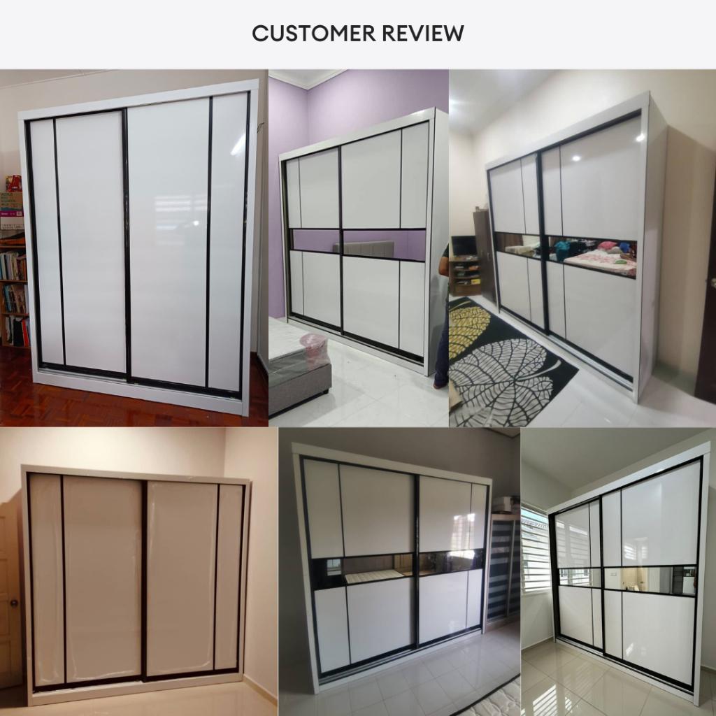 Conrad 8/6/5x8ft Wardrobe - Mid Mirror Door | B 140-16