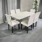 Belmond 6s Marble Table Dining Set | 96-16+149-03