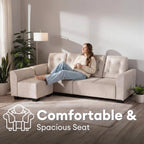 Isaac 4 Seaters + 1 Reversible Chaise Sofa | 151-31