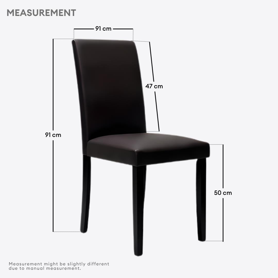 Lomon 6s Solid Rubberwood Dining Set | B18-133